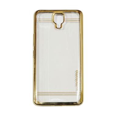 Motomo Shining Chrome Silicone Soft ... nfinix Note 4 X572 - Gold