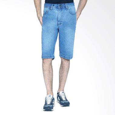 2Nd RED Short Pants Denim Celana Pendek Pria - Biru Muda [151629]