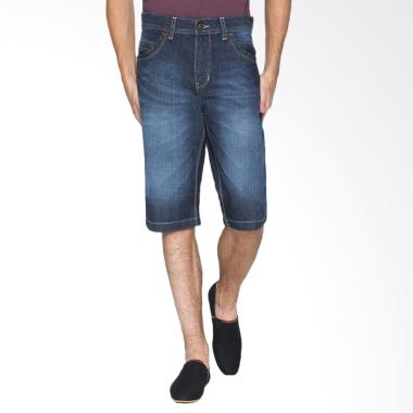 2nd RED Short Pants Denim Celana Pendek Pria - Biru Tua [151643]