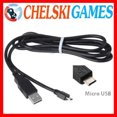 Utama Shop - Kabel Charge Stick PS4 Original / USB Cable Stick PS4 Hitam