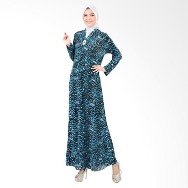 Jfashion Corak Kimono Variasi Bross ... slim Wanita - Marisa Biru