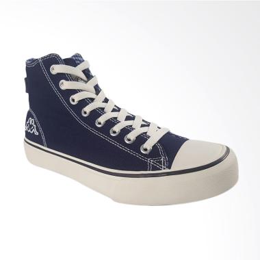 Kappa Orion Hi Cut Canvas Sneakers Shoes - Navy 38 Navy