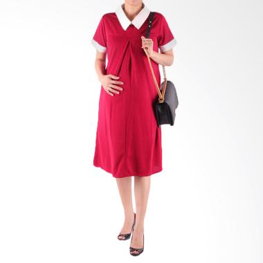 HMILL D1336 Dress Hamil Menyusui - Merah