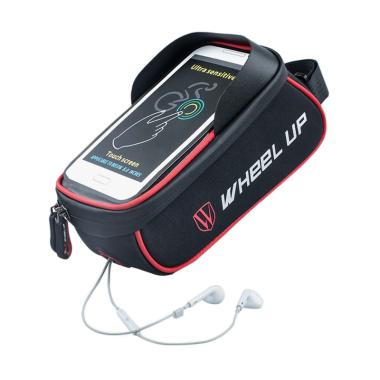 Wheel Up Tas Sepeda Waterproof for Smartphone 6 Inch - Black Red