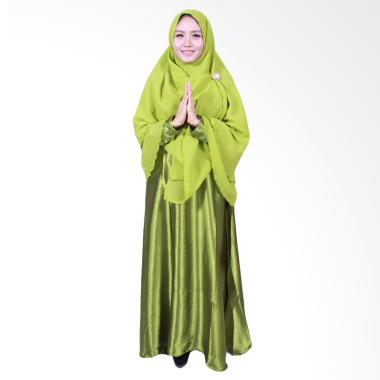 Batik Putri Ayu Solo Gamis Syari Muslim - Hijau