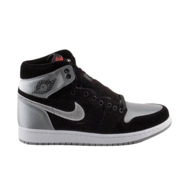NIKE Men Air Jordan 1 Aleali May Shadow Sepatu Sneakers Pria - Black Grey [AJ5991-062]