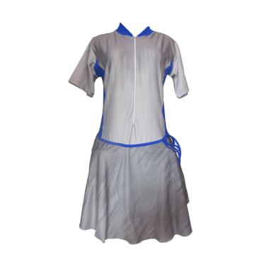 Rainy Collections Rok Jumbo Baju Renang Wanita - Abu List Biru