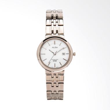 Alba AH7N40X1 Sapphire Crystal Stai ... Jam Tangan Wanita - White