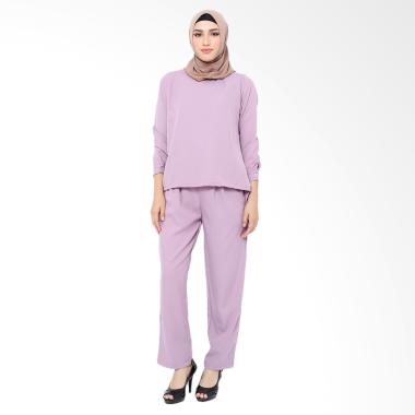 XQ Jenna Setelan Pakaian Muslim Wanita - Purple