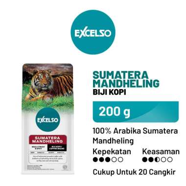 EXCELSO Sumatera Mandheling - Biji Kopi 200 gr