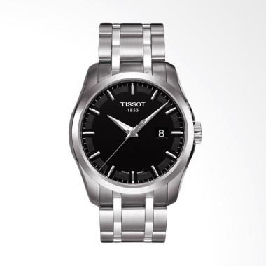 TISSOT Couturier Jam Tangan Pria - Black [T035.410.11.051.00] Silver