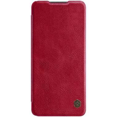 Nillkin Casing Qin Leather Hard Flip Case Xiaomi Redmi Note 10 Pro / Note 10 Pro Max Red