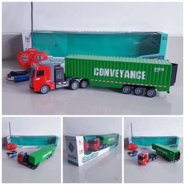 Rc Truk Kontainer Remote Control - Mainan Mobil Truck Trailer Anak