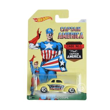 Hotwheels Captain America 40 Ford Coupe Diecast Hotwheels Captain America 40 Ford Coupe Diecast