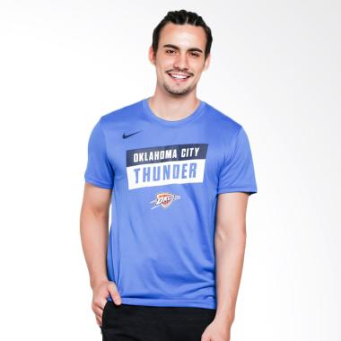 NIKE Men Basketball Oklahoma City Thunder Dry Tee Essentials Stck T-shirt Olahraga Pria [TM AA2470-403]