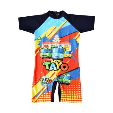 Nice Baby Motif Tayo Baju Renang Anak Laki Laki - Biru Dongker