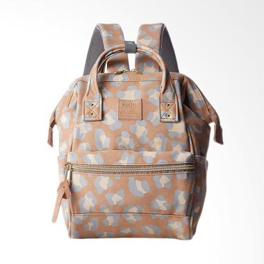 Anello Mini Leopard Pattern Backpack Tas Ransel - Leopard Navy