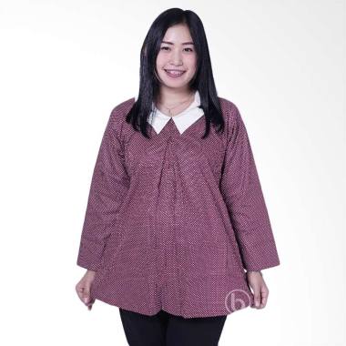 Mama Hamil SJ 357 Office Krah Polka Gempi Baju Hamil & Menyusui - Merah