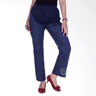 Mama Hamil CLO 32 Poppin stretch KP standart Celana Kerja Hamil - Biru
