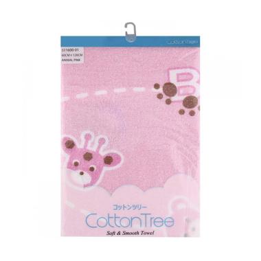 Cotton Tree Animal Handuk - Pink [60 x 120 cm]