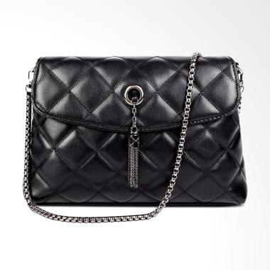 Lansdeal Shoulder Leather Tas Wanita - Black