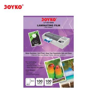 Plastik Laminating Laminating Film Joyko LF100-6898 KTP 100 Sheets