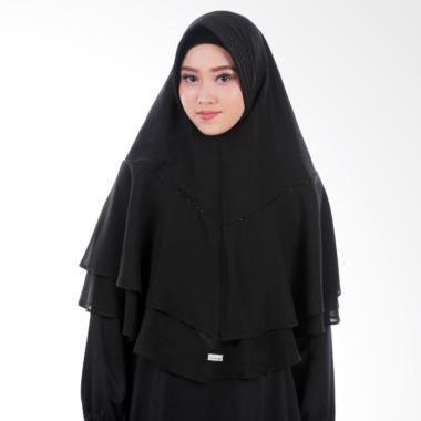 Atteenahijab Khimar Saima Jilbab Instan - Black
