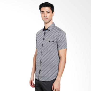 DANKENS Erin Collection Kemeja Casual Pria - Abu-Abu