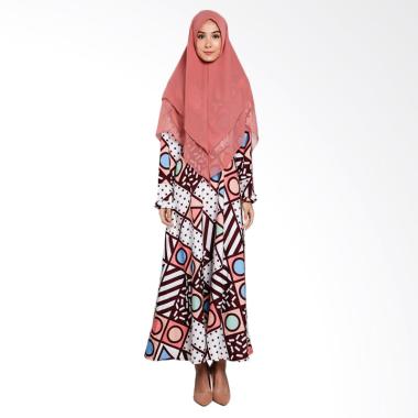 Erin Collection Abstrak Kerudung Ba ... ta Lengan Panjang - Putih