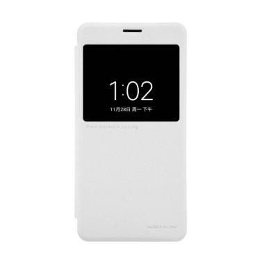 Nillkin Sparkle Leather Flip Cover Casing for Xiaomi Mi Note 2 or Xiaomi Note 2 - White White