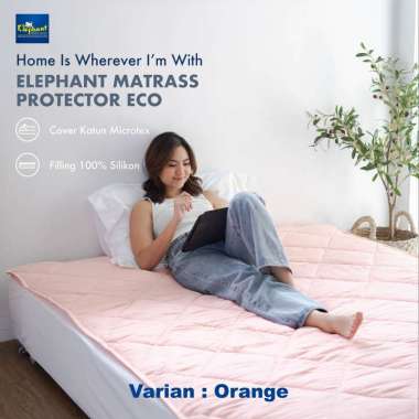 Elephant Matras Protector Pelindung Kasur 100 x 200 White 120 x 200 White