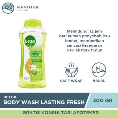 Promo Harga Dettol Body Wash Lasting Fresh 300 ml - Blibli