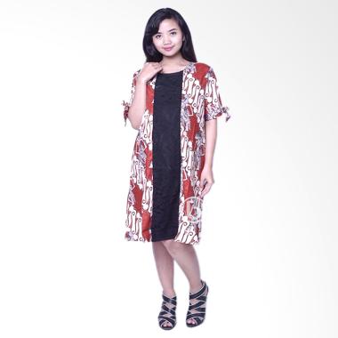 Mama Hamil BTK 156 Wajang Brokat Nisa Batik Baju Dress Ibu Hamil dan Menyusui - Merah Mama Hamil BTK 156 Wajang Brokat Nisa Batik Baju Dress Ibu Hamil dan Menyusui - Merah