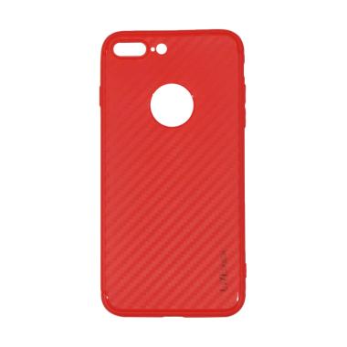 Lize Design Carbon iPhone 7 Plus Ca ... + Ukuran 5.5 Inch - Merah