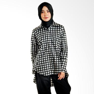 Tiffany Kenanga Caden Shirt Atasan Muslim Wanita - Black