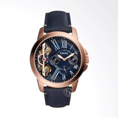 Fossil Grant Twist Automatic Jam Tangan Pria - Rose Gold Blue [ME1162] Blue