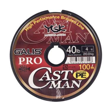 Senar PE YGK Galis Pro Castman 100M Size 4 Ukuran 40Lbs