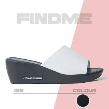 SANDAL WANITA WEDGES HIGHSOLE CANTIK ELEGAN GAYA KOREA HITAM PUTIH IMPORT BATAM X199 39 BLACK