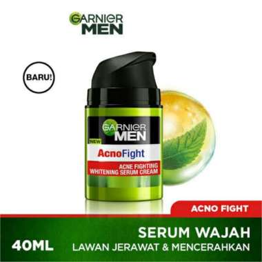 Garnier Men Acno Fight Acne Fighting Brightening Serum Cream [40mL]