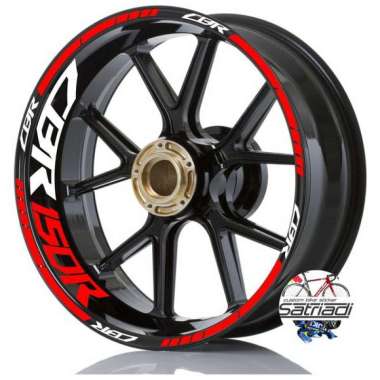 Sticker Velg Stiker Motor Honda CBR150R Merah bisa custom cb150r