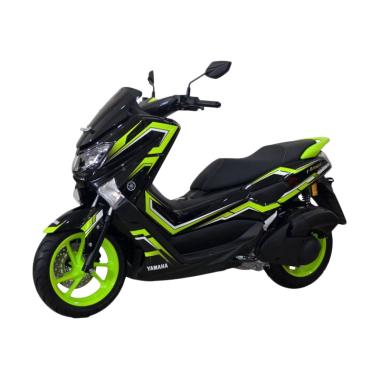 Yamaha New Nmax Non ABS 155 Custom Edition Sepeda Motor - The Electric Black Lime Green [VIN 2018/ OTR Jadetabek]