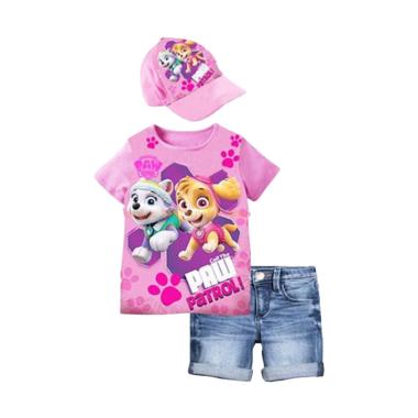 Junior Wardrobe Paw Patrol Set Jeans Plus Hat - Pink [3in1]