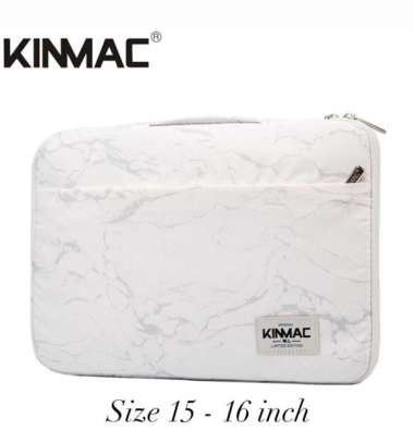 Tas Laptop Macbook KINMAC Handstrap Shockproof 15 - 16 inch White