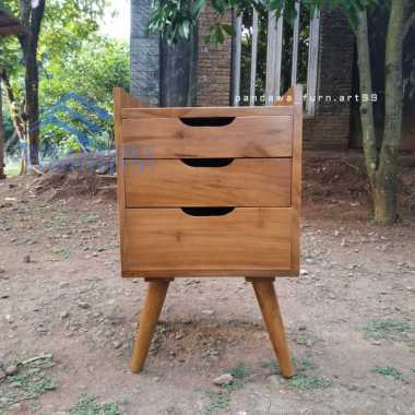 Bufet Minimalis Jati Hias