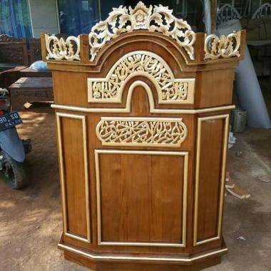 mimbar masjid mimbar jati mimbar murah - mebel Jepara