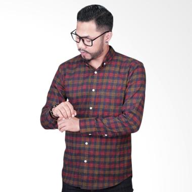 Elevant Flannel Acre Premium Quality Kemeja Pria