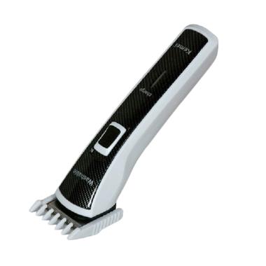 Kemei Hair Clipper Alat Cukur Rambut - Black White
