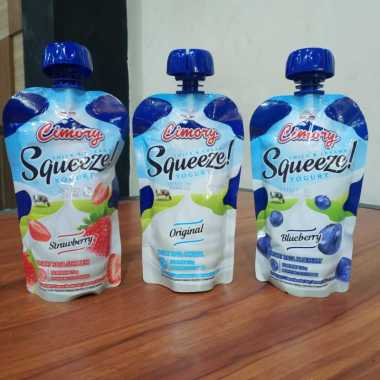 Promo Harga Cimory Squeeze Yogurt Purple Taro 120 gr - Blibli