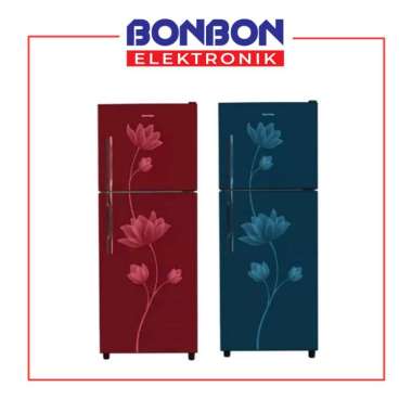 Polytron Kulkas 2 Pintu PRB 219 / PRB219 / PRB 219R / PRB 219R - Biru