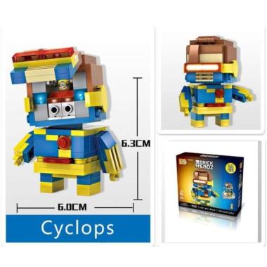 Action Figure | Loz Mini BRICK HEADZ exclusive packaging | CYCLOPS